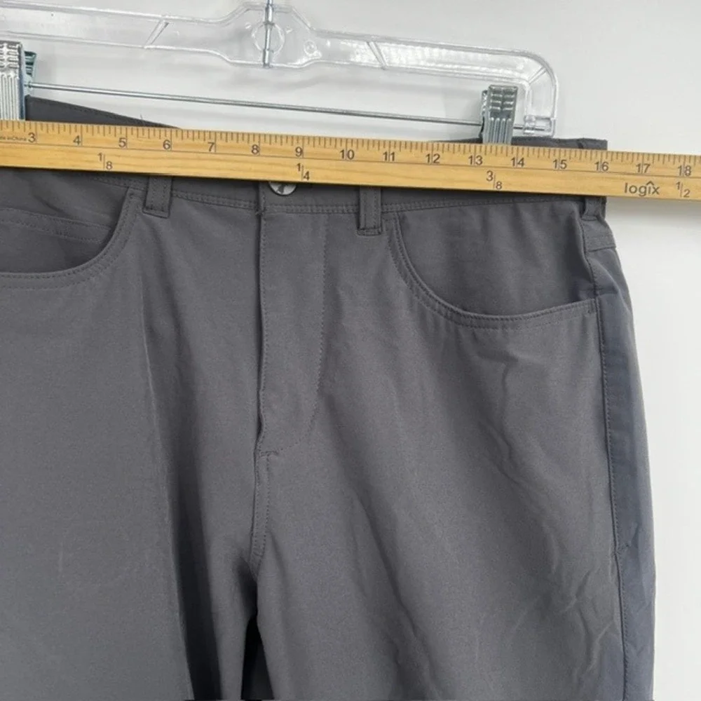 Mizzen+Main Helmsman Slim Performance Pants Charcoal Grey 32x30 Stretch Tech